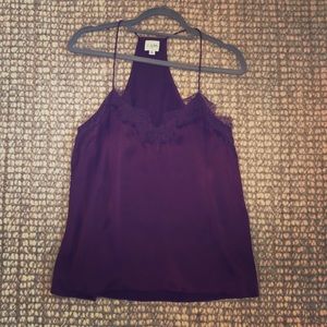 Cami NYC Racer Top burgundy lace - never worn!